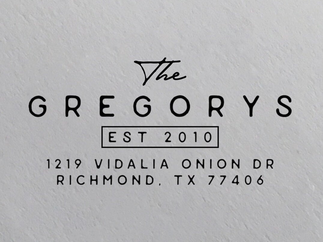 Personalized Vintage Address Stamp