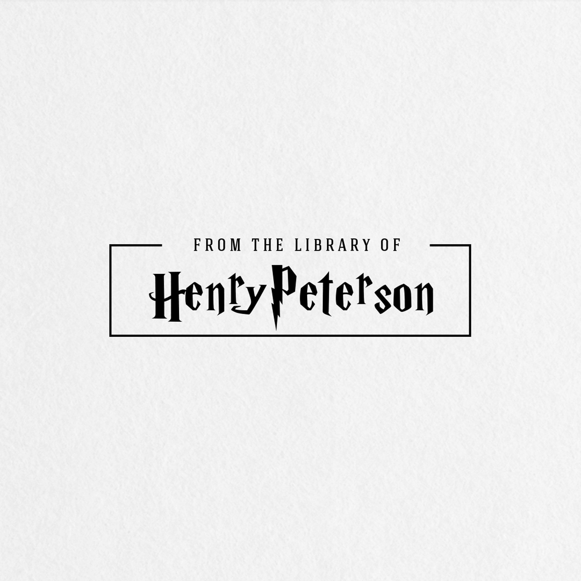 Wizard Library Stamp or Book Stamp