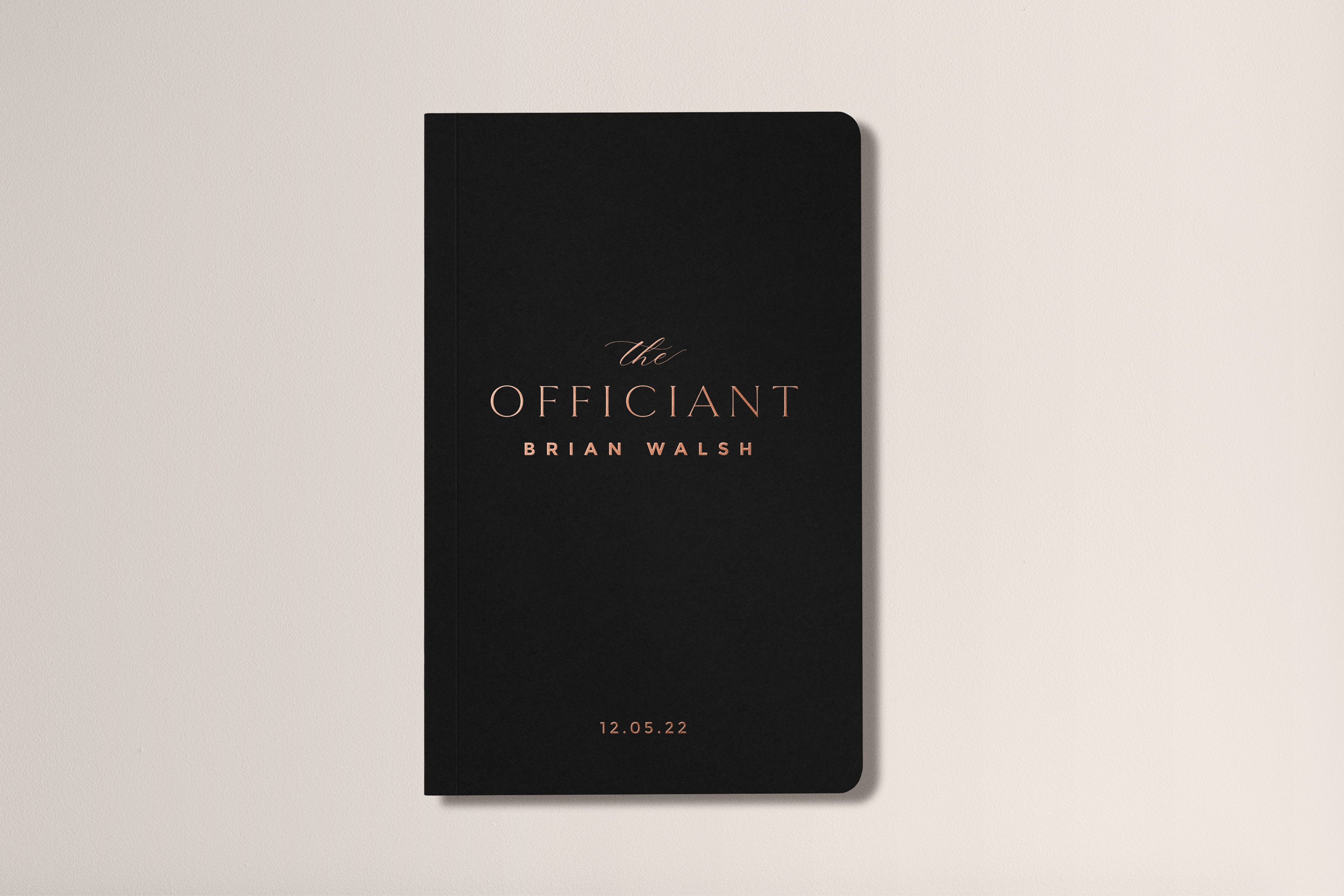 Personalized Wedding Officiant Book