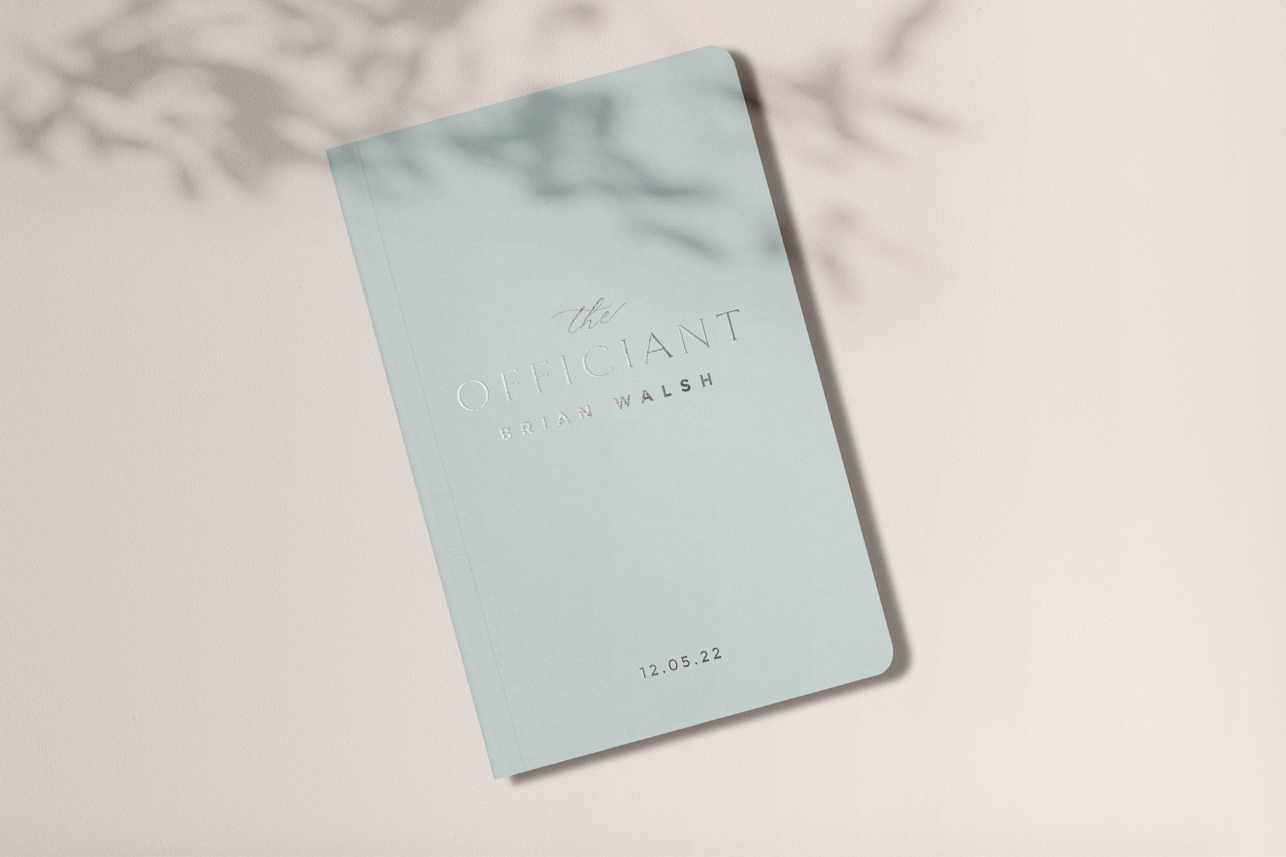 Personalized Seaglass Officiant Book