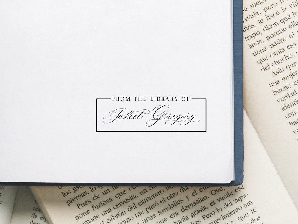 Library Stamp or Book Stamp