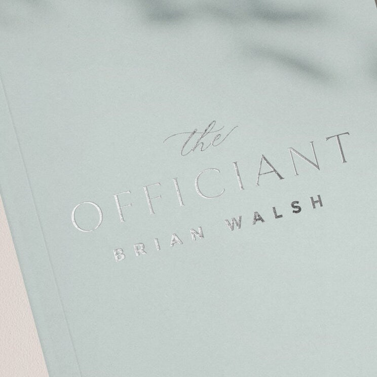 Personalized Seaglass Officiant Book