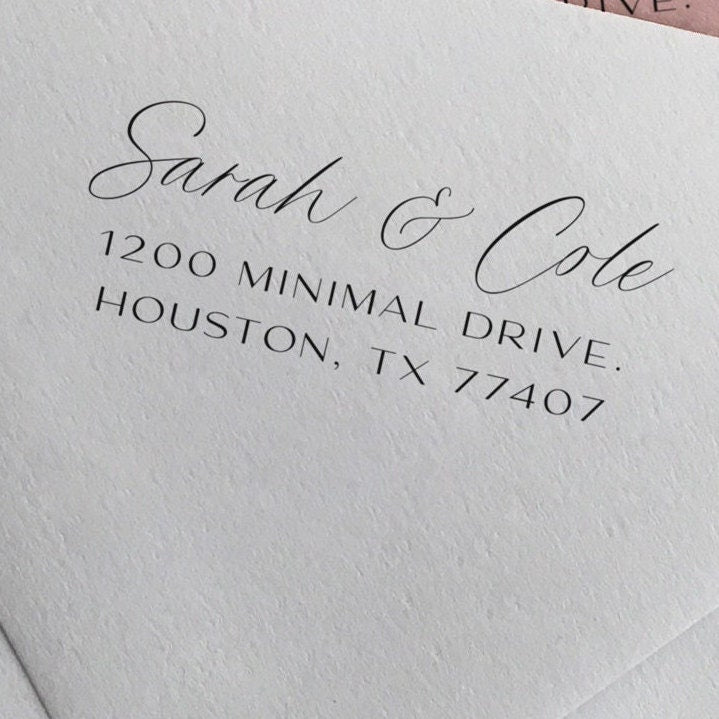 Modern Return Address Stamp