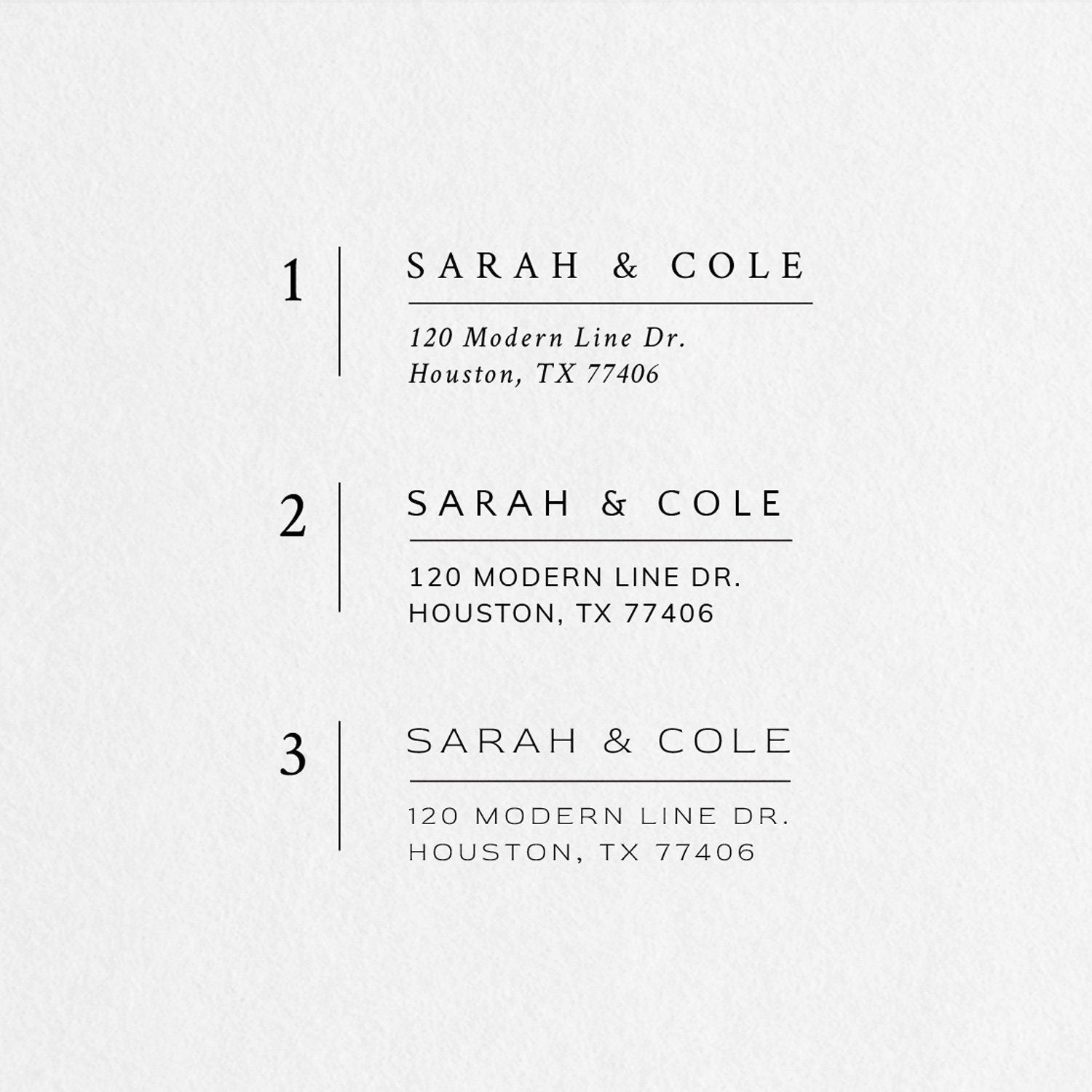 Wedding Return Address Stamp Elegant