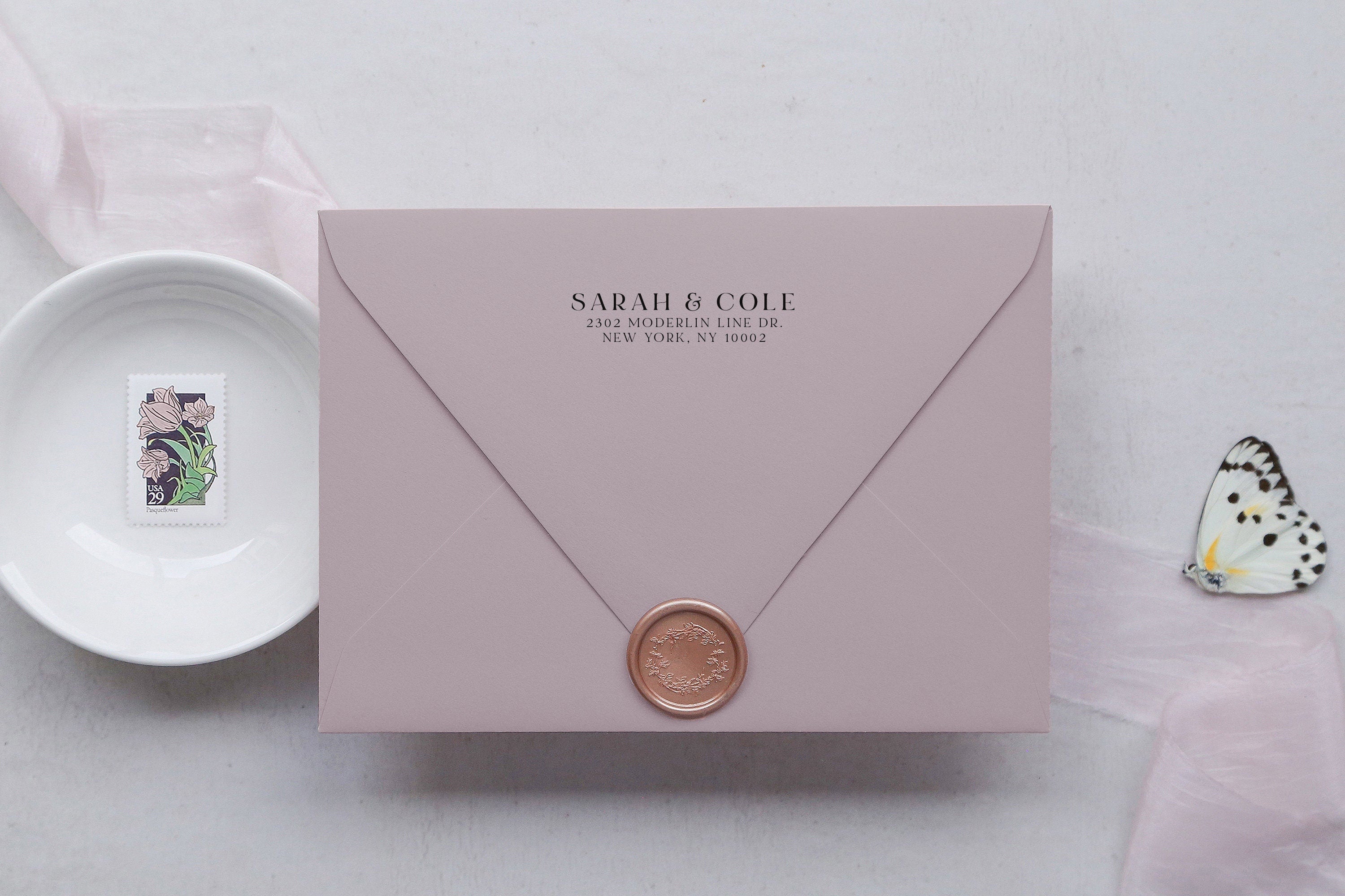 Custom Return Address Stamp Modern