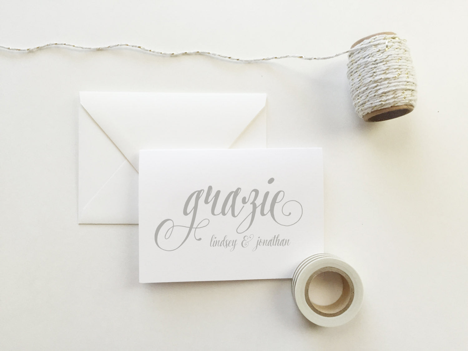 Grazie Wedding Thank You Cards (set of 10)