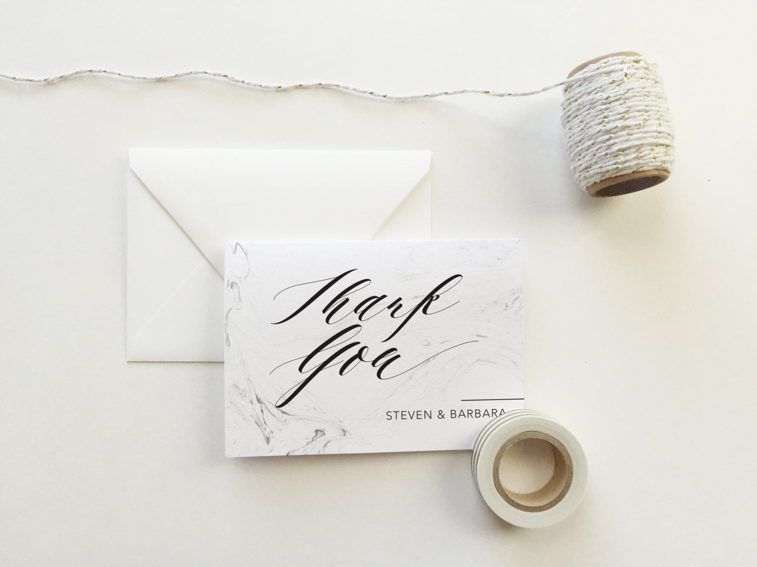 Marbled Wedding Thank You Cards (set of 10)