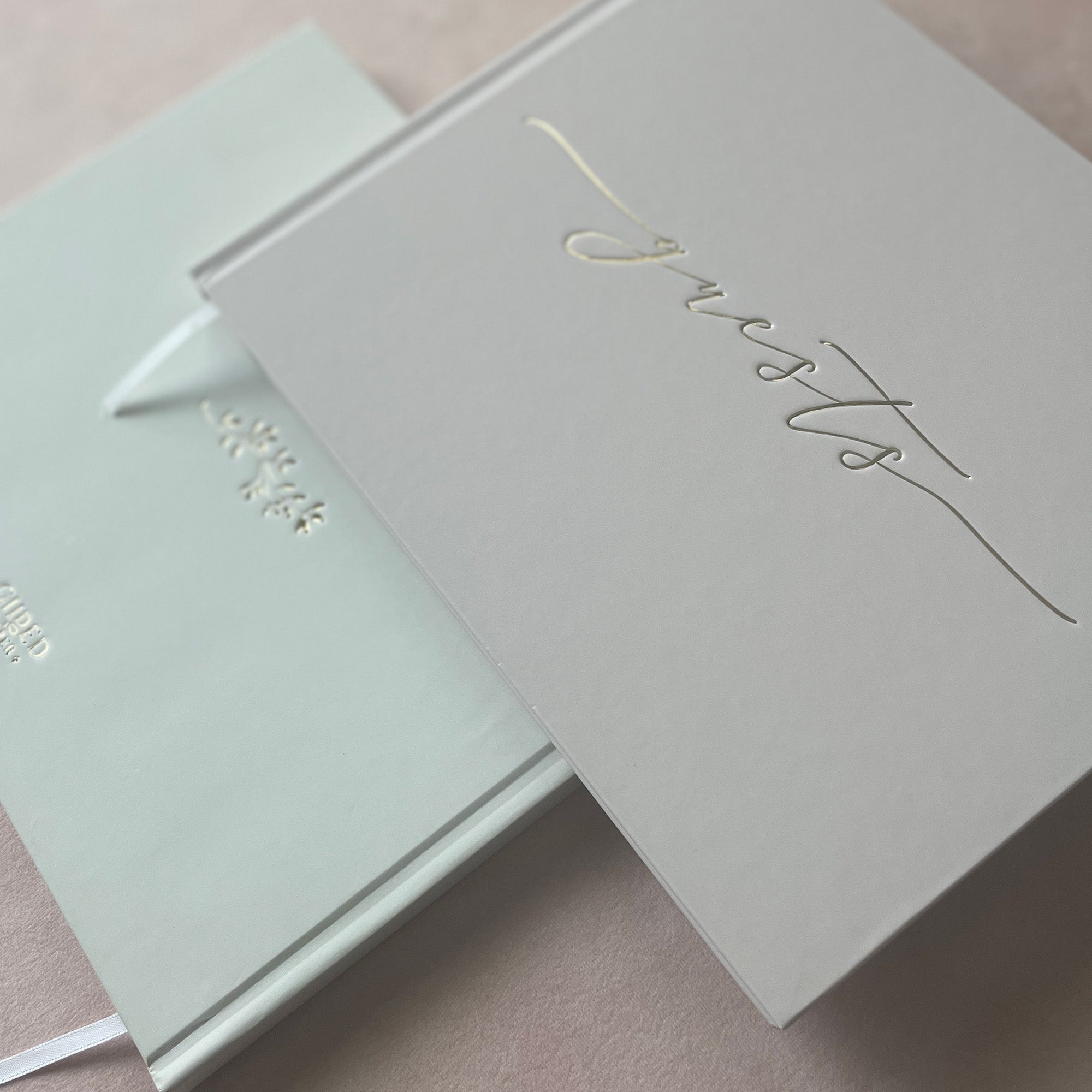 Minimalist Nude Blush Guest Book