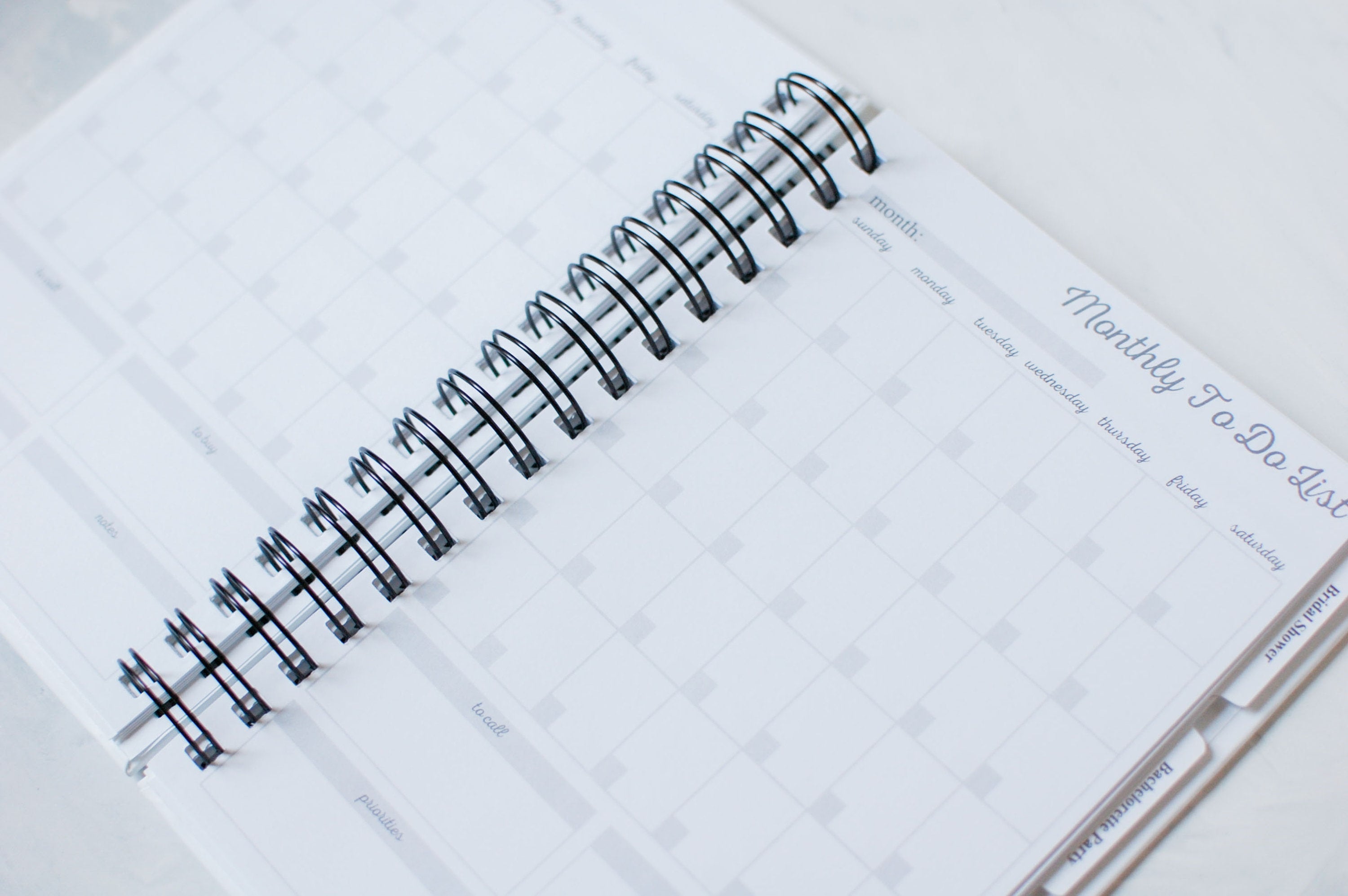 Personalized Blue French Toile Wedding Planner