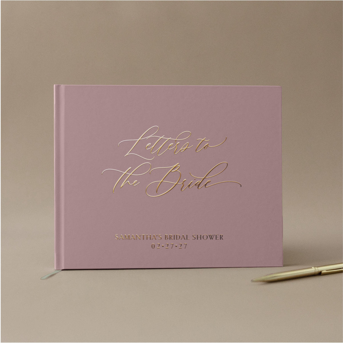 Bridal Shower Guest Book Letters to the Bride Guest Book Party Scrapbook Bridesmaids Letters Dusty Blue Bachelorette Party Book Bride Gift