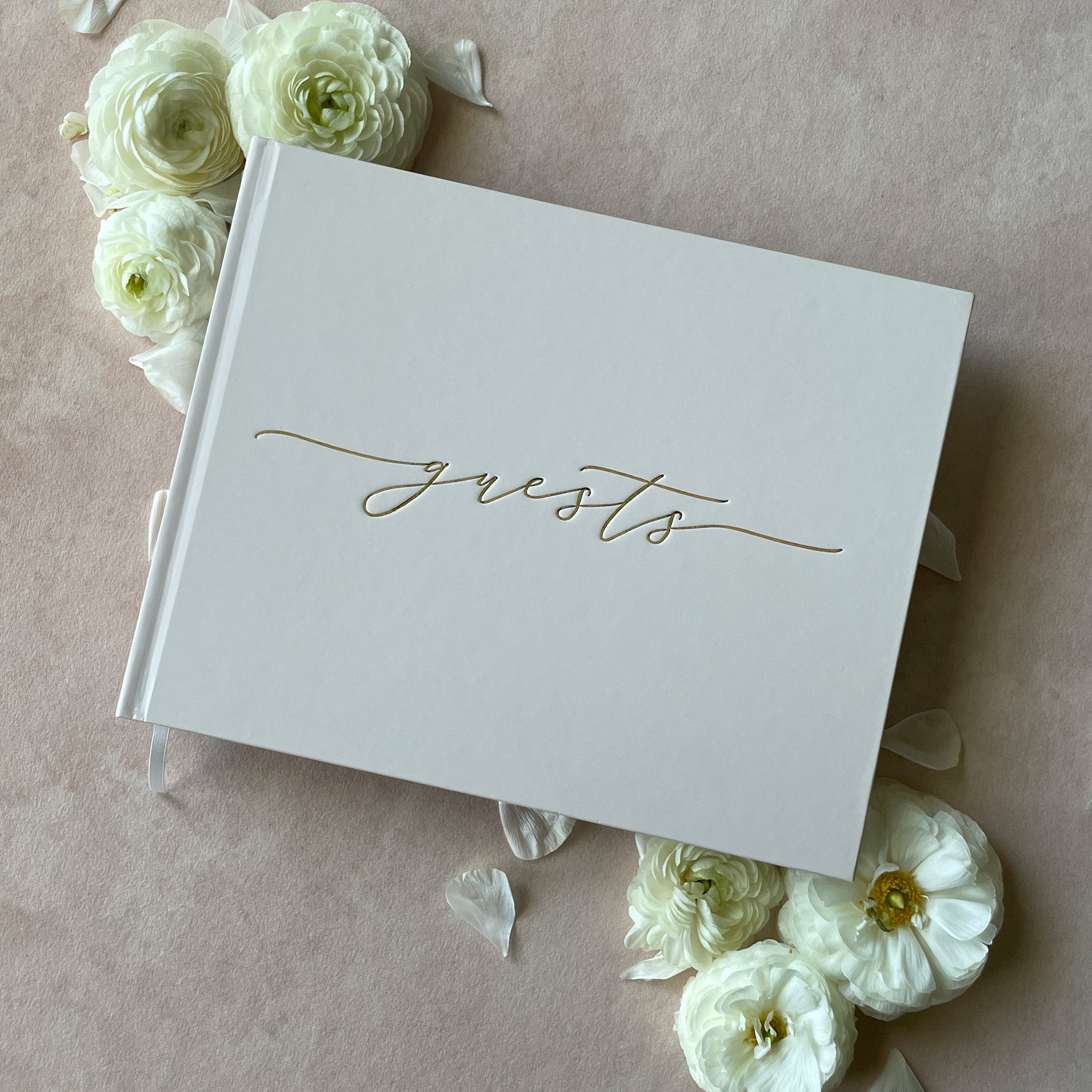 Minimalist Ivory Guest Book