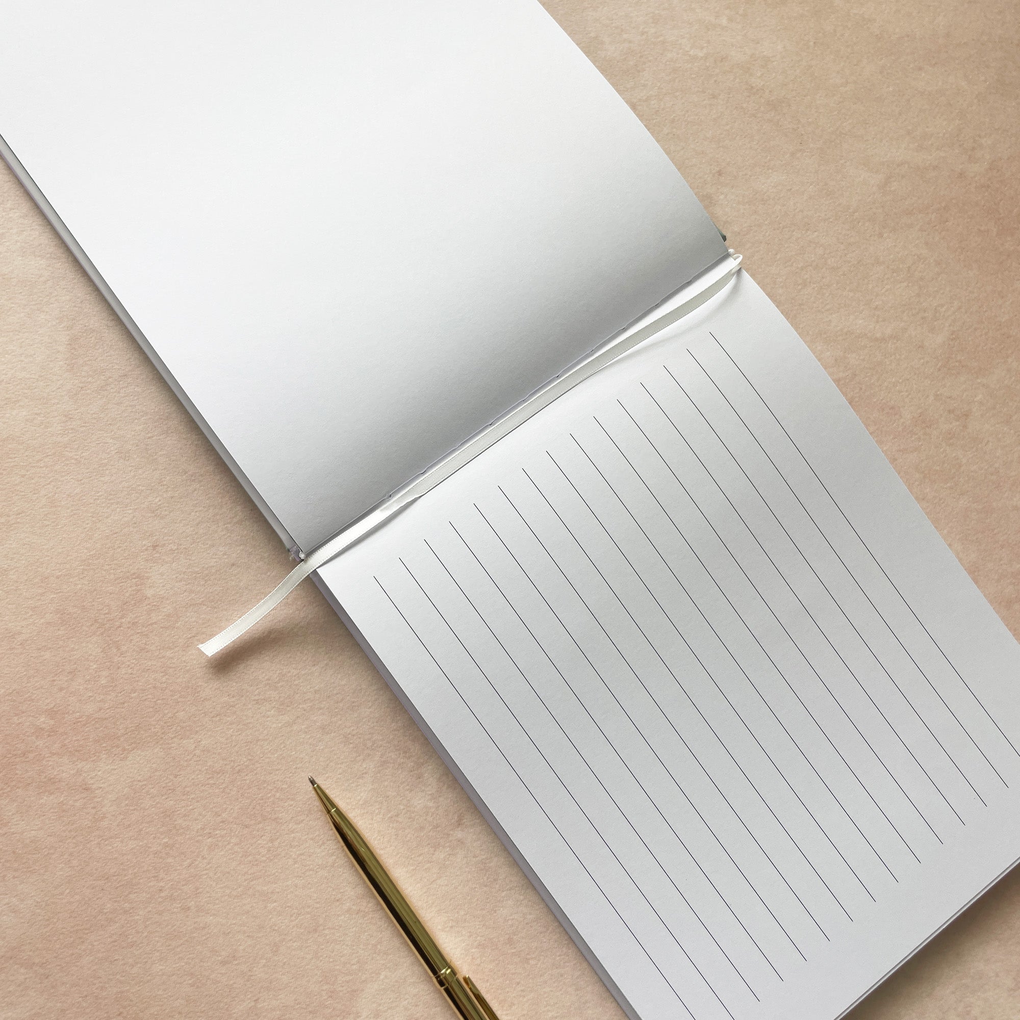 Minimalist Ivory Guest Book