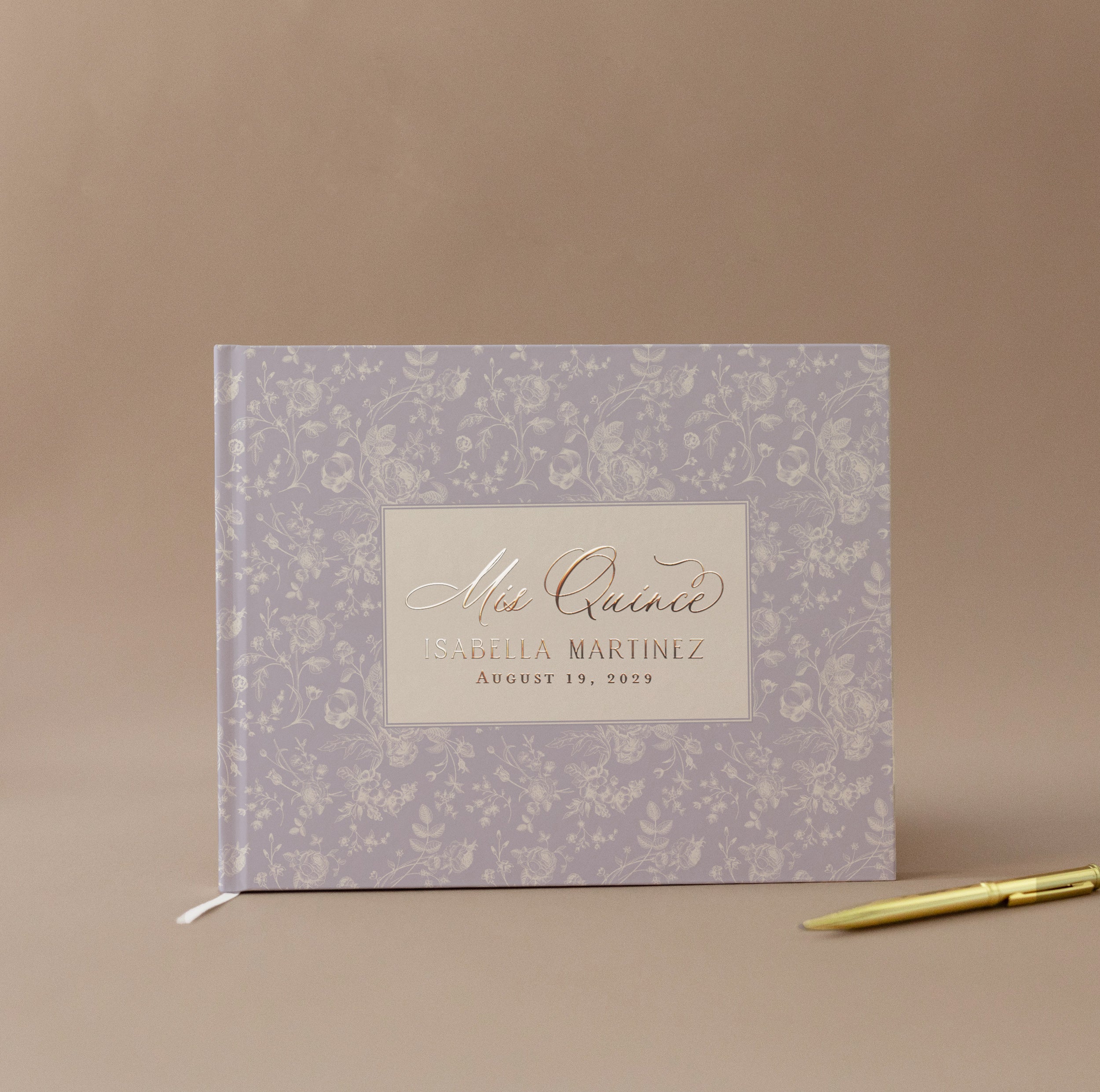 Personalized Quinceañera Guest Book Sweet Sixteen Party
