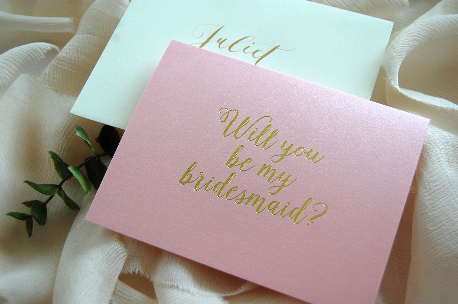 bridesmaid card