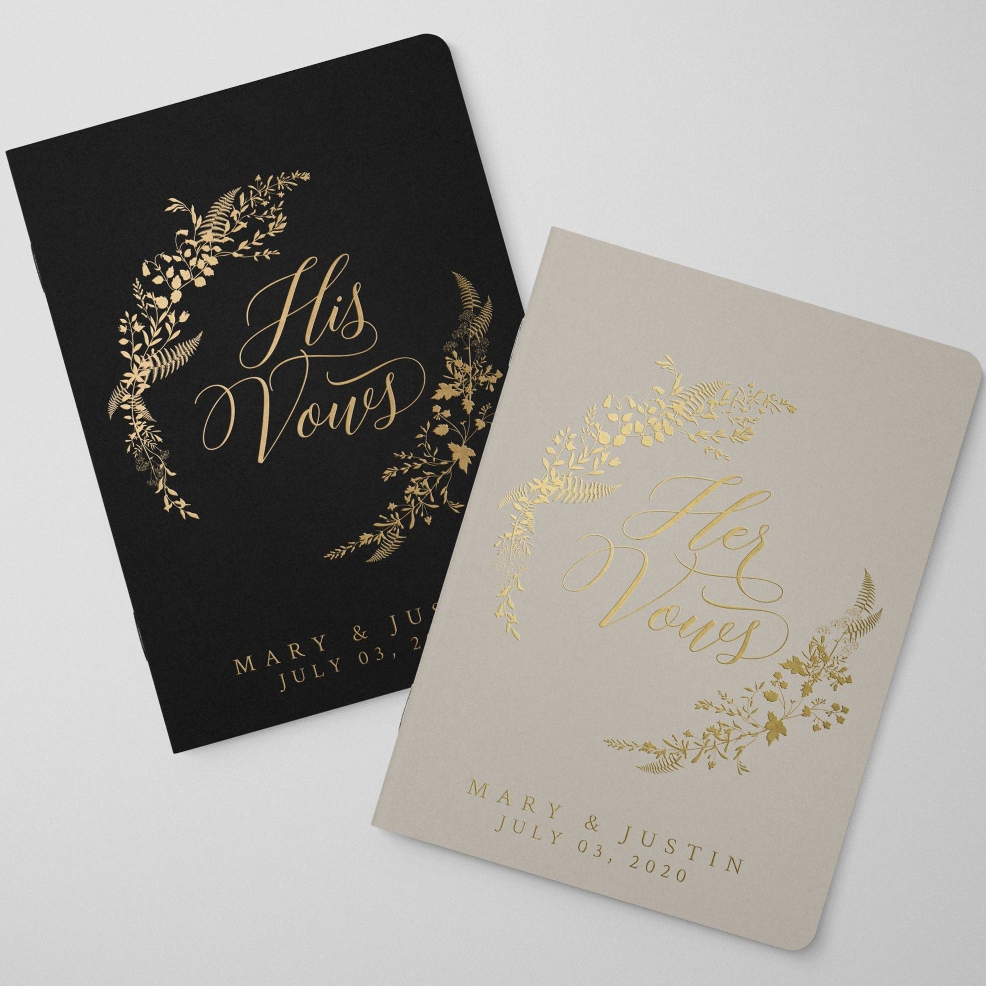 Botanical Vow Booklets - Set of Two
