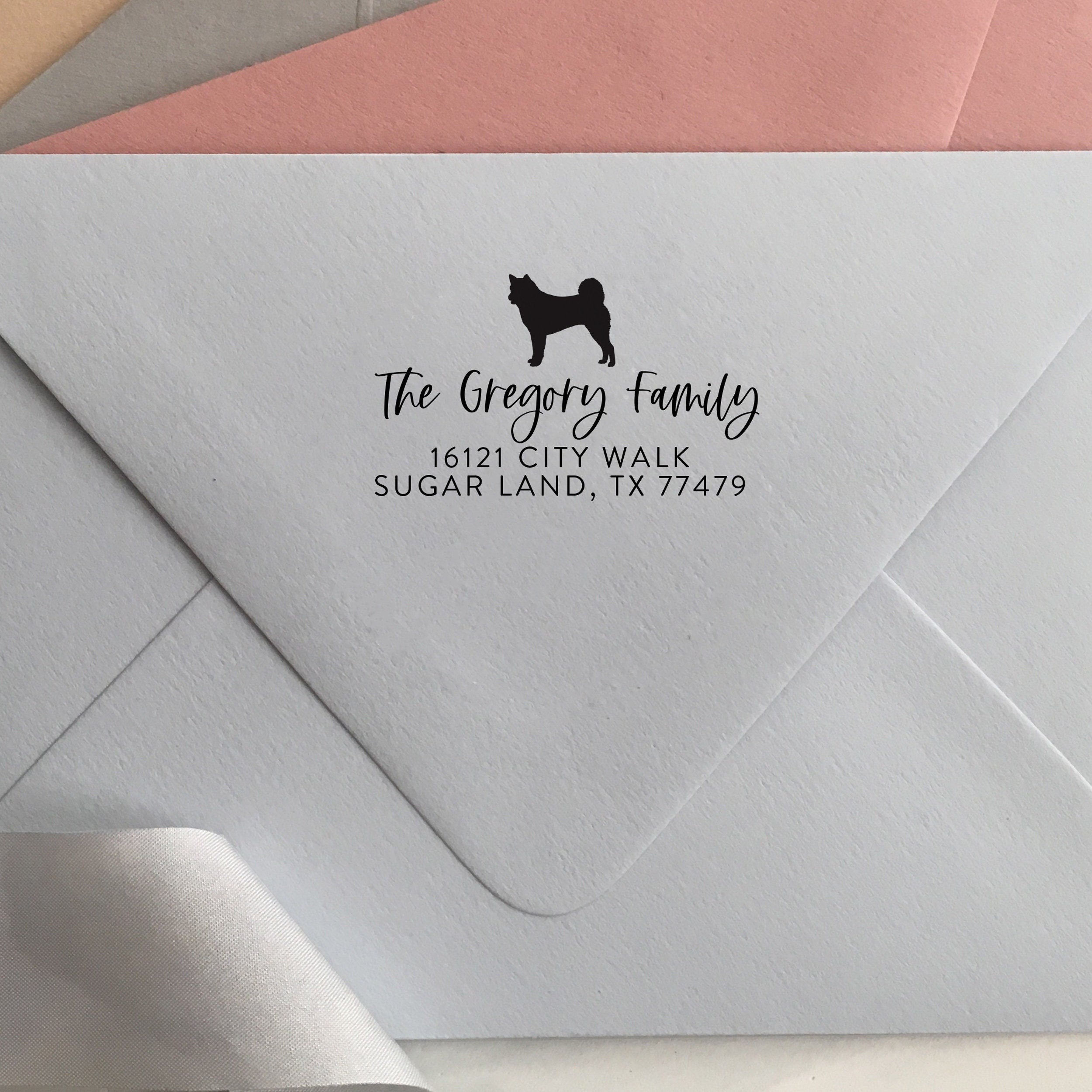 Shiba Inu StampReturn Address StampSelf Inking StampPersonalized Dog Lover GiftDog Mom GiftPersonalized Shiba Inu Stamp