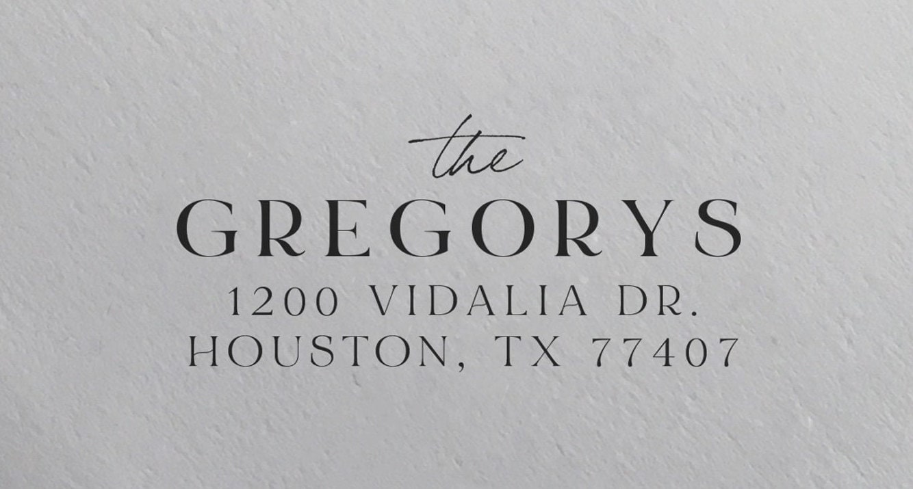 Custom Return Address Stamp