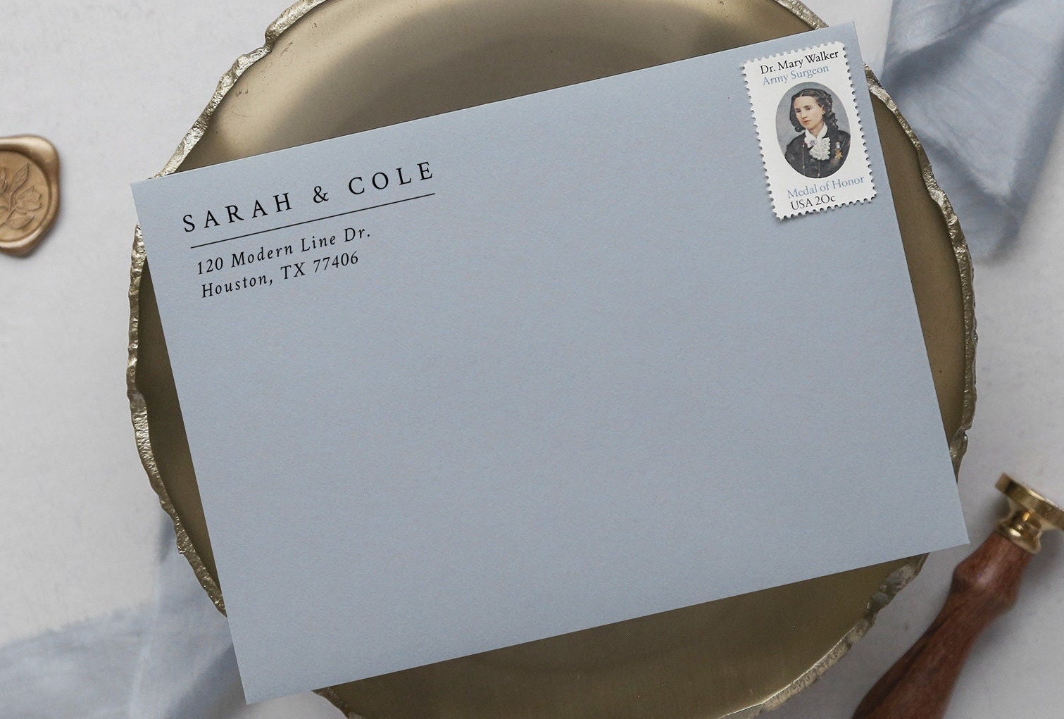 Wedding Return Address Stamp Elegant
