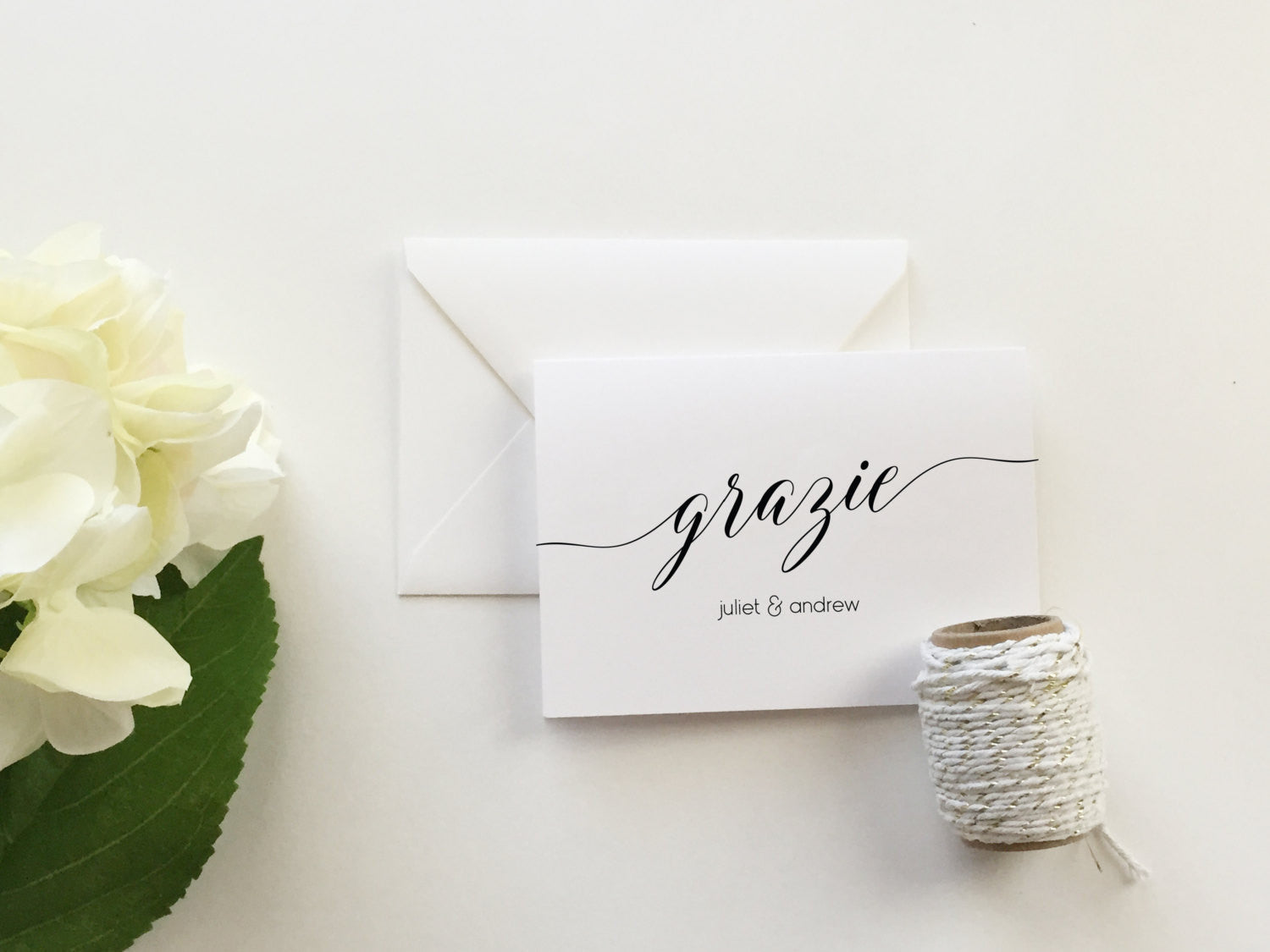 Grazie Wedding Thank You Cards (set of 10)