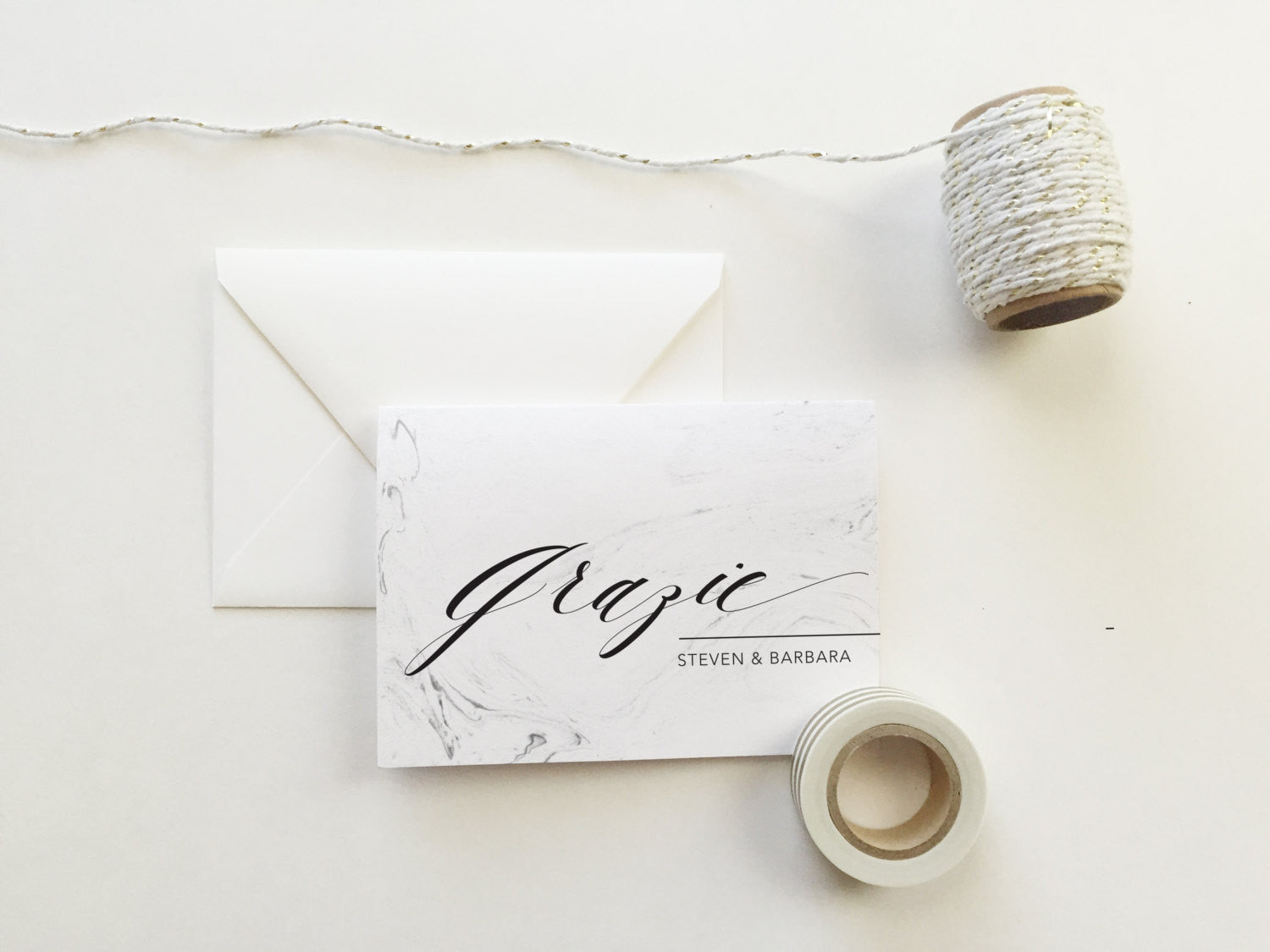 Marbled Wedding Grazie Cards (set of 10)